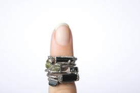 RAW Tourmaline Ring | Green Tourmaline Crystal Ring | Electroformed Tourmaline Ring | Raw Stone Ring | Raw Tourmaline Jewelry - Etsy