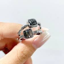 Black Tourmaline Ring Crystal Wholesale