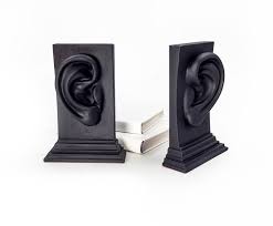 Unique Anatomy Bookend Ears, Anatomical Dark Academia Shelf ...