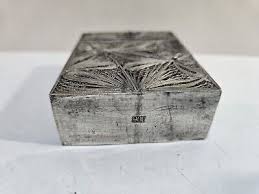 Antique 900 Silver Filigree HANDMADE Cigarette Case 3" X ...