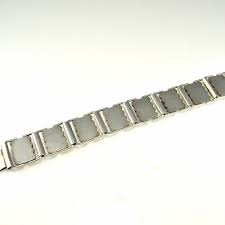 Art Deco Silver Bracelet Unisex Mens Ladies Machine Age 1920s 1930s Link Unique | eBay