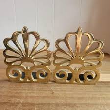 Vintage Signed Museum of Fine Arts Boston Set of Brass Bookends Book Ends as Is - Etsy