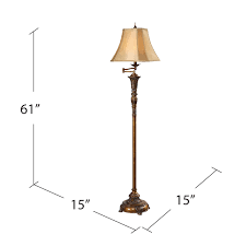 Antique Chic Gold 60.5-inch Floor Lamp - Oriental Gold ...