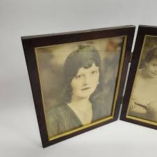 Antique Photos of Woman in Flapper Attire & Children Hand ...
