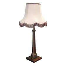 Tall Art Deco Fire Hose Table Lamp in Copper and Brass ...