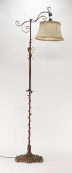Sold at Auction: 1920s Flowers And Vines Floor Lamp