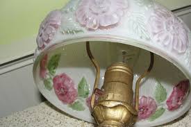 Antique Cast Iron Gold Gilt Boudoir Lamp With Textured Reverse Paint Frosted Glass Shade - Etsy