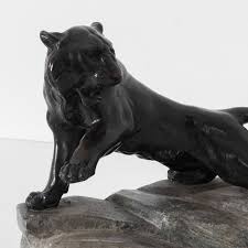 Vintage Bronze Tiger Sculpture For Sale at 1stDibs | antique bronze tiger statue, master tigress x male reader