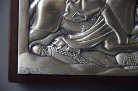 Italian Mid-Century Modern Wood and Silver Poker and Bridge ...