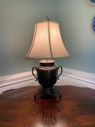 Vintage Bronze Metal Accent Lamp - Etsy