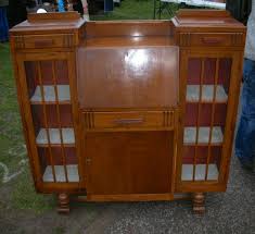 Art Deco oak side by side bureau bookcase. - South Perth ...