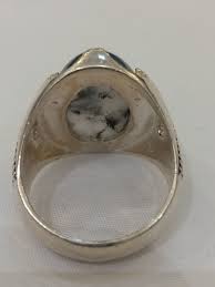 Men 925 Silver Engraved Ring Natural Yemen Agate,ِRare Aqeeq Giftعقيق سمائي مصور | eBay