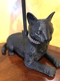 Sable- Cat Lamp (black) - Etsy