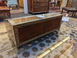 Lot 541 - A sandalwood and ivory inlaid writing slope,