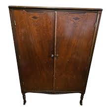 Early 1900's Chifferobe American Armoire in Med Dark Walnut ...