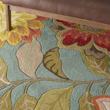 Nourison Fantasy Floral Aqua 9' x 12' Area Rug, (9x12 ...