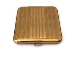 Gwenda Vintage Powder Compact, Gold Colour - Etsy