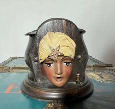 Art Deco Gypsy, 1920s Wooden Mechanical Cigarette Dispenser ...