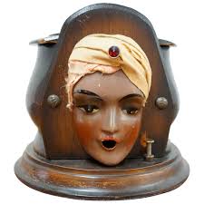 Stylistic Nubian Cigarette Dispenser at 1stDibs