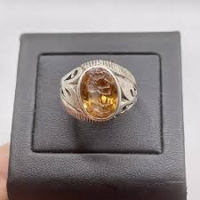 Beautiful Ancient Roman Gemstone Citrine Intaglio Solid Silver Seal Ring | eBay