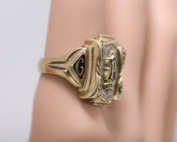 10K Yellow Gold P. High School Class Ring Size 8.5 | eBay
