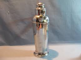 BEAUTIFUL ART DECO CHROME COCKTAIL SHAKER WITH LUCITE HANDLE, 13" TALL | eBay