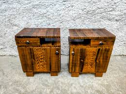 Mesilla de noche moderna de mediados de siglo: mesita de noche vintage de madera de los años 70 - Etsy España