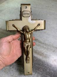 Antique Art Deco Finely Cast Painted Brass Bronze Parsons Crucifix Cross Jesus - Etsy Canada