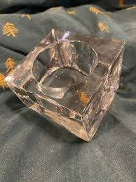 Geometric Offset Cube Glass Candle Holder - Etsy