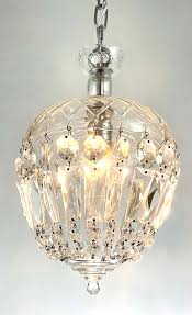 Historic Houseparts, Inc. > Antique Crystal, Glass and Chrome "C-Chain" Ceiling Light Fixture - Circa 1930