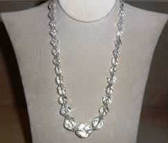 BEAUTIFUL Art Deco Crystal Faceted Beaded Necklace C. 1926 ...