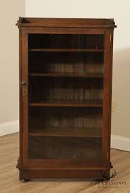 Antique Mission Oak Single Door Bookcase | eBay