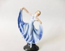 Antique Art Deco Porcelain Ballerina Figurine: Miniature ...