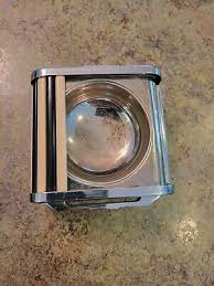 Vintage Art Deco Chrome Tambour Trinket Box or Ashtray ? | eBay