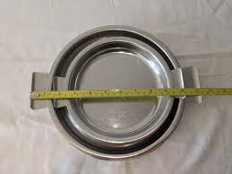 Vintage Midcentury Modern Metal Serving Tray Platters Swedish Skara Stal Stainless Steel - Etsy