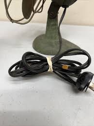 Vintage Kwikway ZIP Fan Cat. No. Z-155-R Green Art Deco Electric Fan Works | eBay