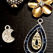 Stunning~ Rhinestone pendants or charms for bracelet~High End pendents/charms | eBay