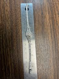 Antique Tilbury Incabloc 14K White Gold Diamond Watch 3.25 ...