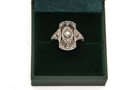 Real Art Deco 18k Gold Ring With Old-cut Diamonds, 1920s. Ring Size: 17. - Etsy UK