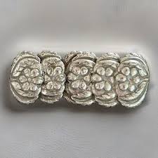 Vintage Sterling Brooch Floral Design 3” L Pat # 40 Grams Estate | eBay