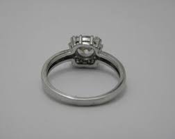 Sterling Silver 925 White Gemstone Halo Ring UK Size P US Size 7.75 Lovely Vintage Condition - Etsy