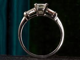 1940s Emerald Cut Diamond RIng – Erie Basin