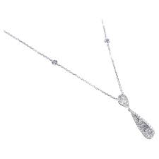 Classic 14k White Gold Round and Baguette-cut White Diamond ...