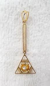 Antique Victorian 10k Yellow Gold & Diamond Articulated ...