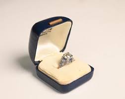 2.24center-ct Art Deco Old European Cut Diamond and Sapphire Engagement Ring, Circa 1925. Handcrafted Platinum Ring. - Etsy