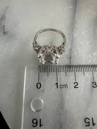Vintage 925 Sterling Silver and Large Natural White Topaz Stone Ring - Etsy