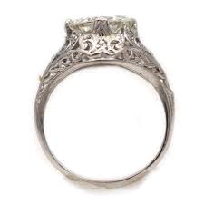 Art Deco 2.72 CTW Old European Cut Diamond Vintage Engagement Ring Pla – Vintage Diamond Ring