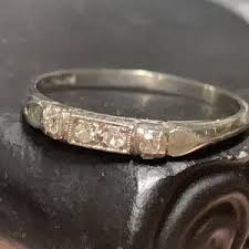 Vintage | Jewelry | 93th Platinum 950 Diamond Wedding Band | Poshmark