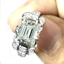 2.19 Ct Blue Moissanite Solitaire Diamond Engagement Ring 925 Sterling Silver | eBay