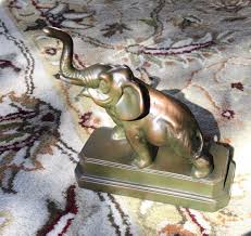 Antique 1931 NUART N.Y.C. Elephant Figurine Bronze Finish | eBay